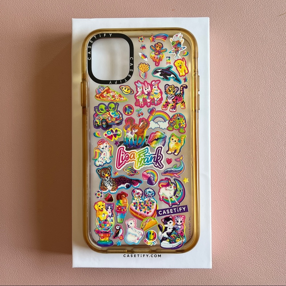 Lisa Frank x Casetify iPhone 11 [phone case & glass screen protector]